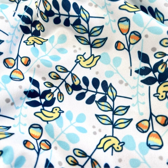 Thirsties Cloth Diaper Cover Bird Floral - Picture 8 of 8